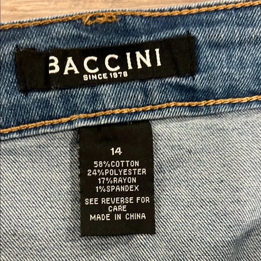 Denim Button-Front Skirt - Picture 2 of 3